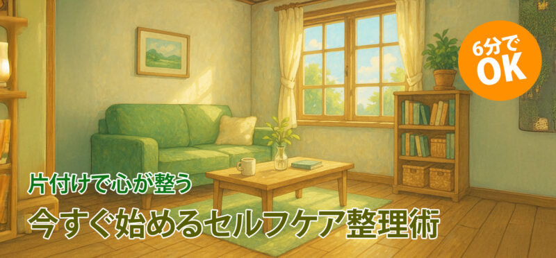 片付けで心が整う｜今すぐ始めるセルフケア整理術【6分でOK】