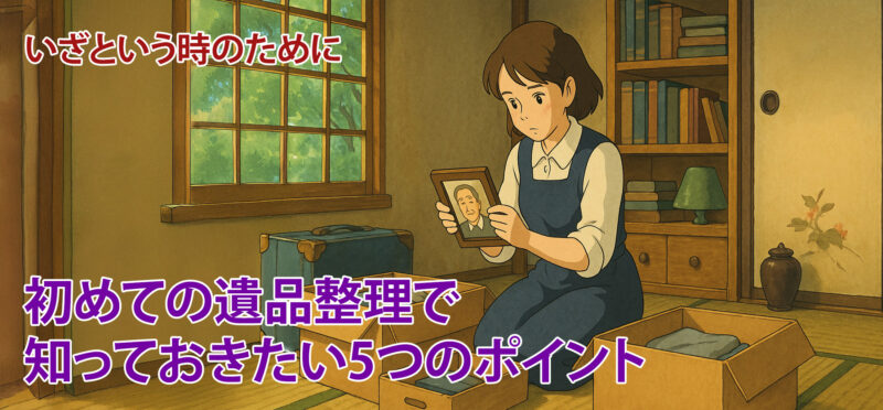 初めての遺品整理で知っておきたい5つのポイント