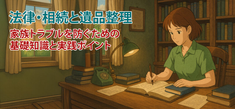 法律・相続と遺品整理