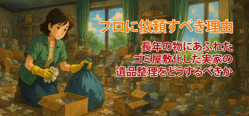 ゴミ屋敷化した実家の遺品整理、プロに依頼すべき理由