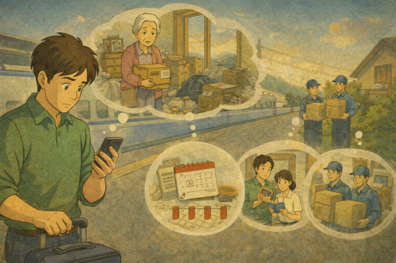 実家が遠方の場合の遺品整理｜手続きと進め方