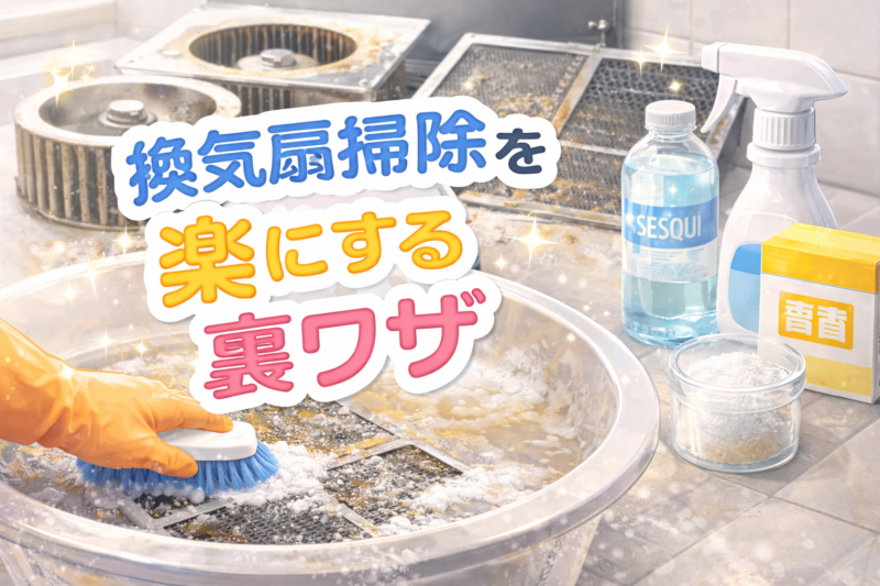 換気扇掃除を楽にする裏ワザ｜油汚れを簡単に落とす方法