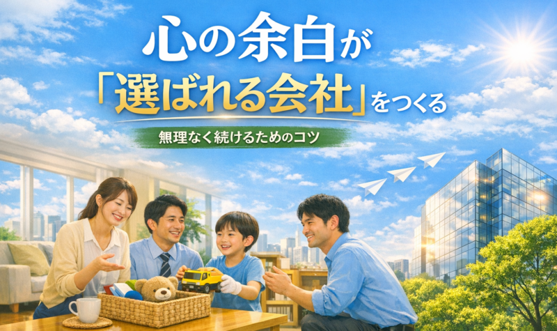 心の余白が「選ばれる会社」をつくる