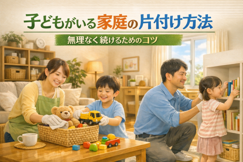 子どもがいる家庭の片付け方法｜無理なく続けるためのコツ