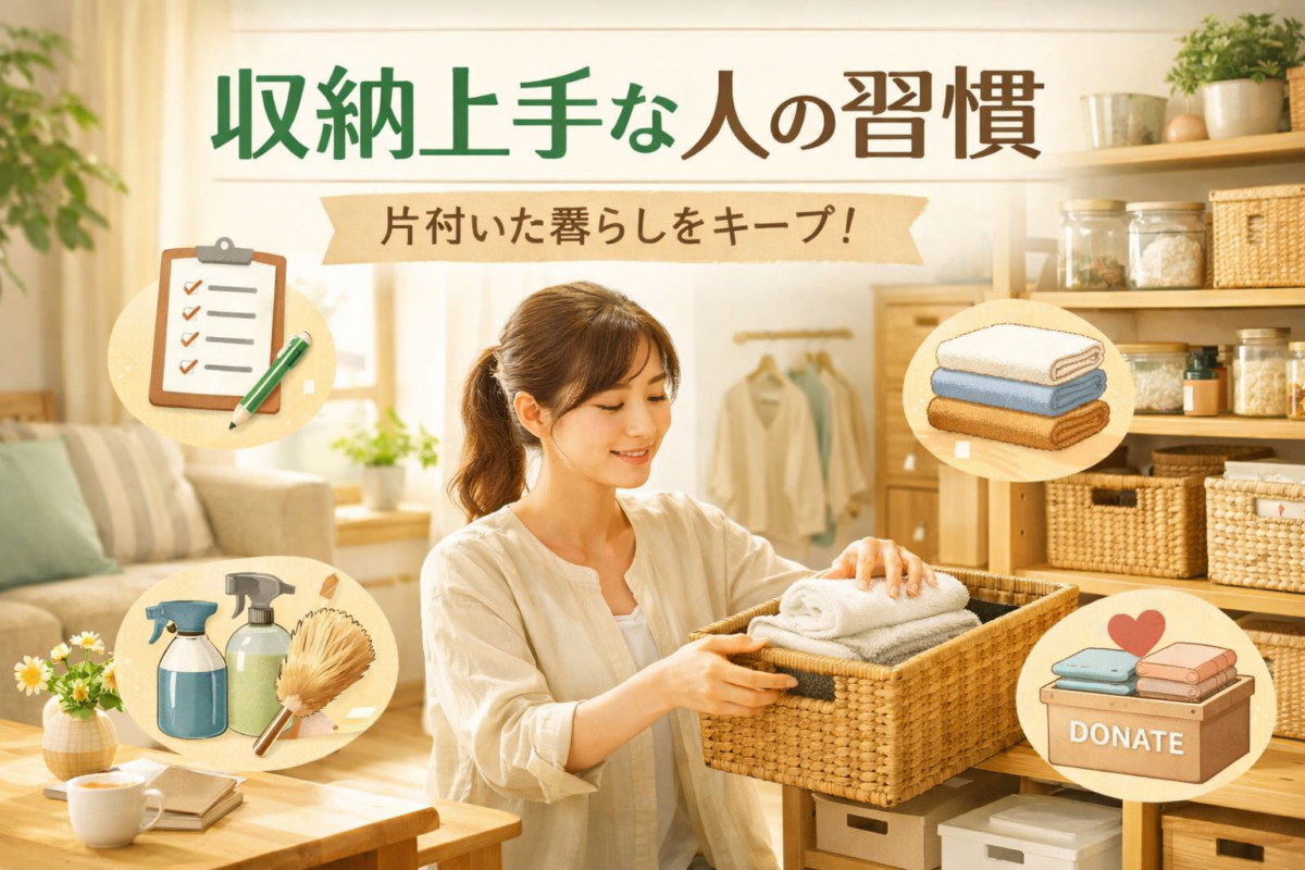 収納上手な人が絶対にやらない5つのこと｜片付いた家を維持する習慣