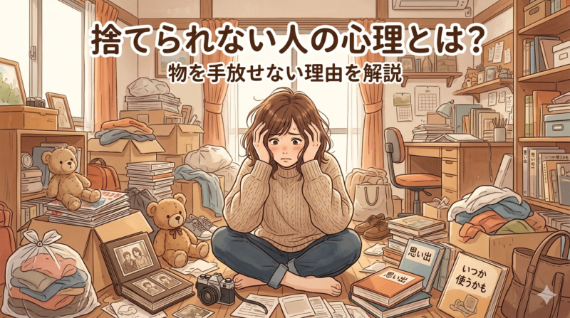 捨てられない人の心理とは？物を手放せない理由を解説