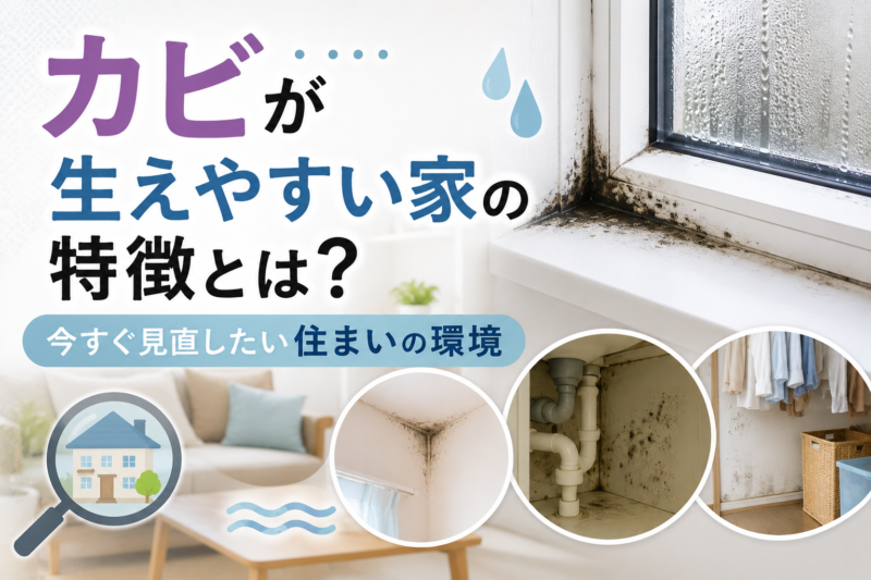 カビが生えやすい家の特徴とは？今すぐ見直したい住まいの環境