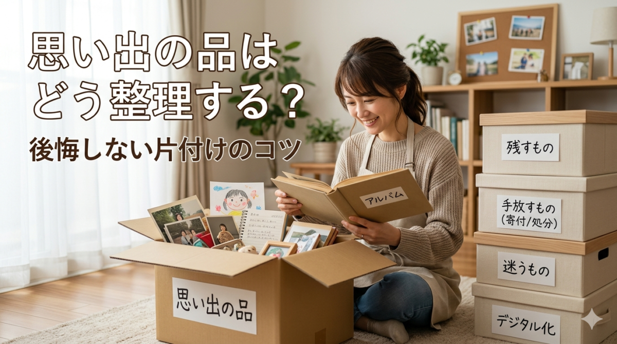 思い出の品はどう整理する？後悔しない片付けのコツ