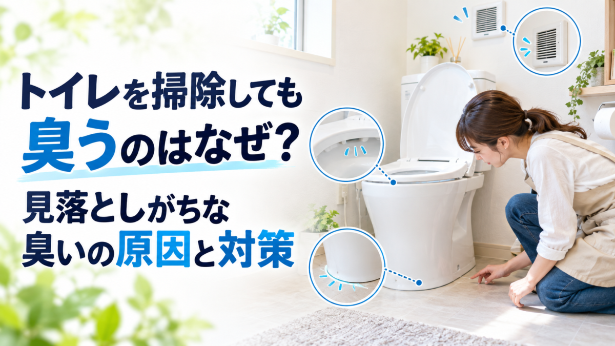 トイレを掃除しても臭うのはなぜ？見落としがちな臭いの原因と対策